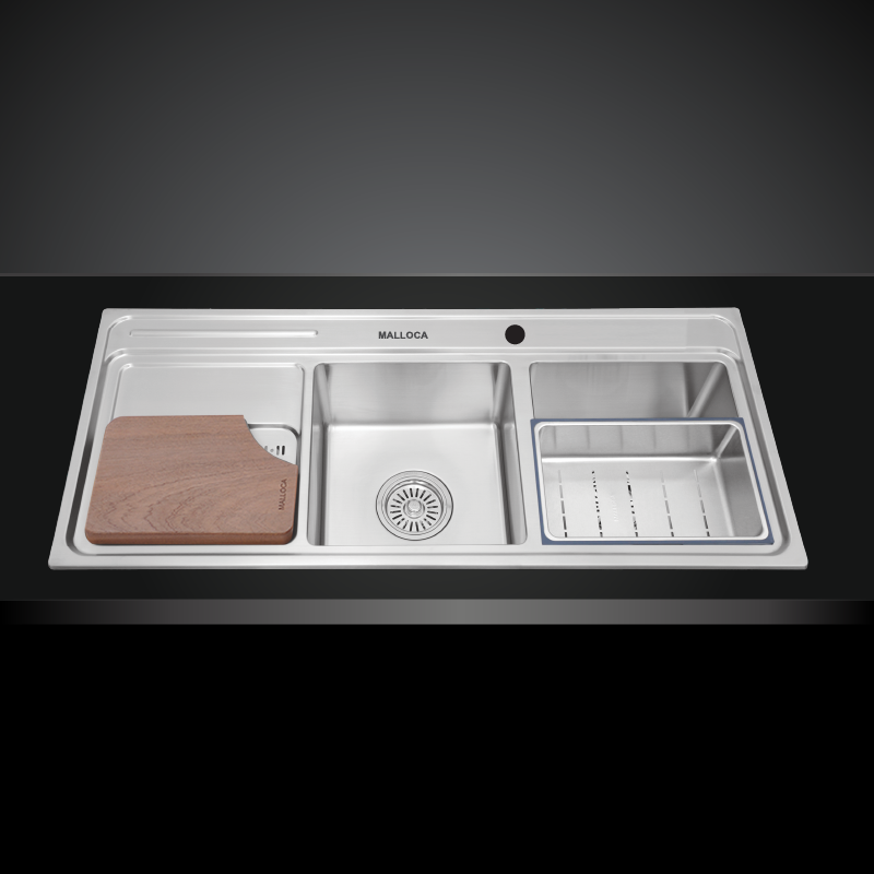Chậu rửa bát Malloca MS 8801 (825x455x220) - Image 5