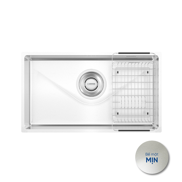 Chậu rửa bát phong cách Nhật bề mặt mịn Konox Tari 6448SM (640x480x230mm) - Image 3