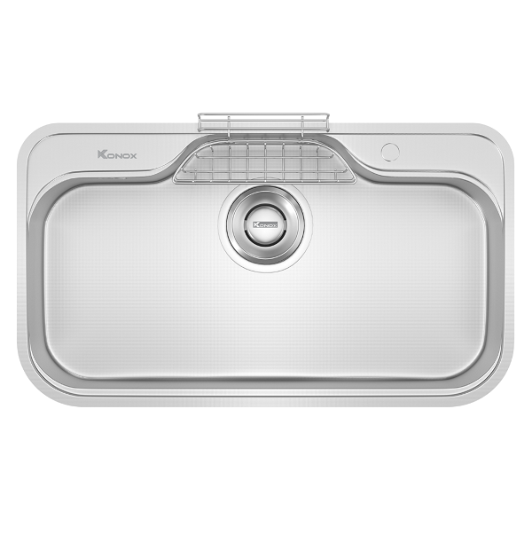 Chậu rửa bát phong cách Nhật bề mặt mịn Konox Tari 780SM (780x430x220mm) - Image 3