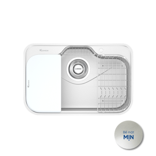 Chậu rửa bát phong cách Nhật bề mặt mịn Konox Tari 7851SM (784x514x220mm)