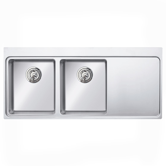 Chậu rửa bát phong cách Nhật bề mặt mịn Konox Tari 8748SM (870x480x220mm) - Image 5