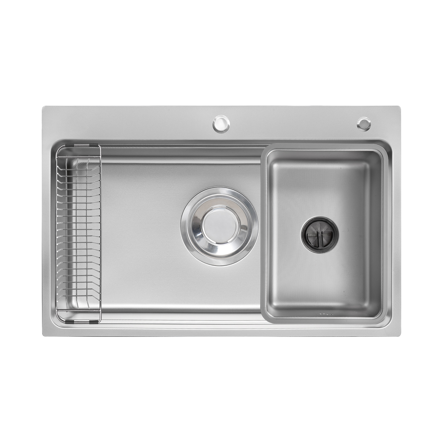 Chậu rửa bát Posco 304 Linen chống xước KLUGER KF8171FS-S80 (800x480x210mm) - Image 3