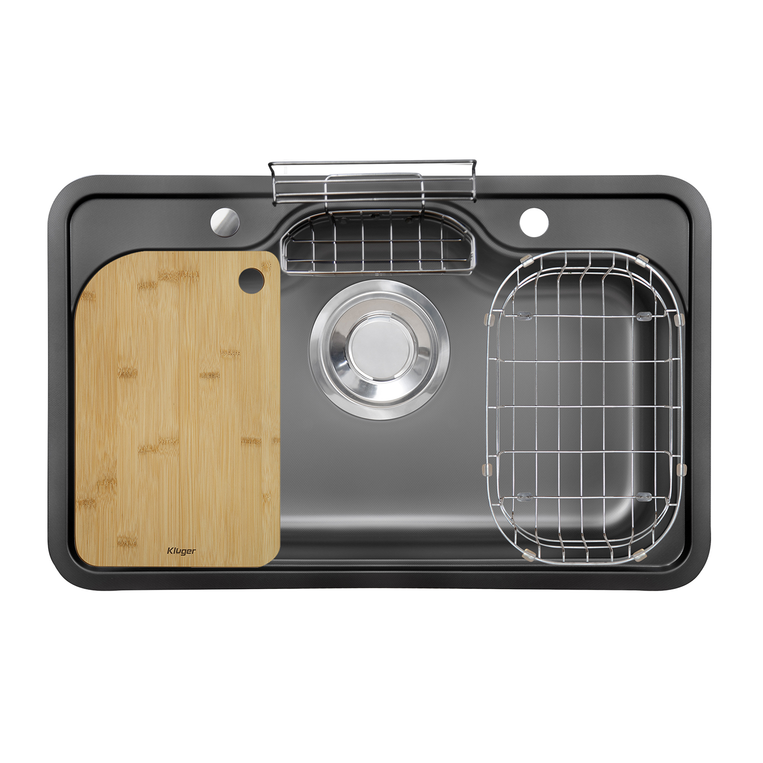 Chậu rửa bát Posco 304 Linen chống xước KLUGER KF8171FS-S80 (800x480x210mm) - Image 4