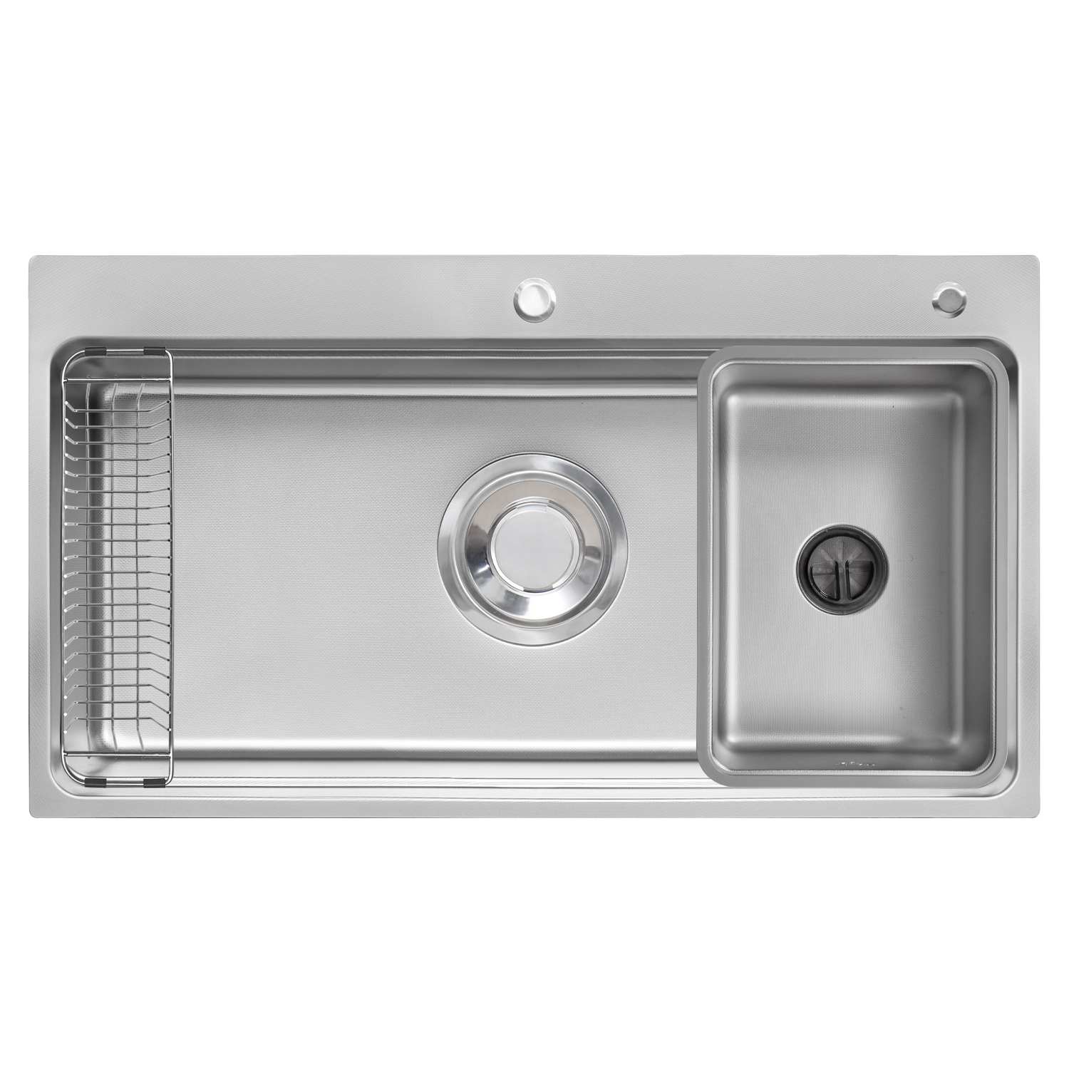 Chậu rửa bát Posco 304 Linen dập nổi KLUGER KWF8161FS-S76Plus (760x500x220mm) - Image 3