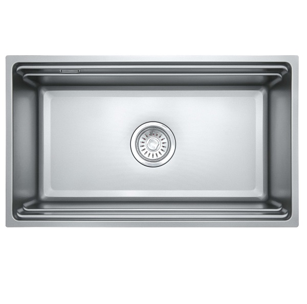 Chậu rửa bát Posco 304 Linen dập nổi KLUGER KWU8161FS-S76 (760x445x220mm)