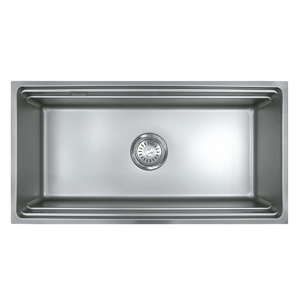 Chậu rửa bát Posco 304 Linen dập nổi màu đen KLUGER KWF8161FB-S76 (760x500x220mm) - Image 5