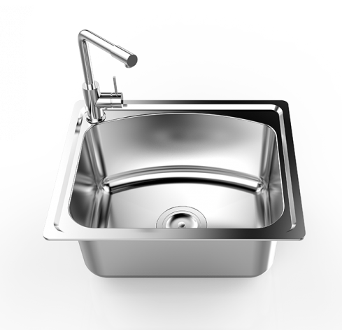 Chậu rửa bát Sơn Hà S100S sơn đáy chống ồn (980x410mm) - Image 3