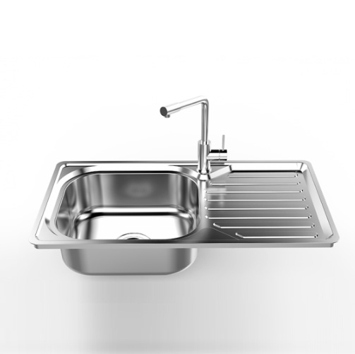Chậu rửa bát Sơn Hà S76S Sơn đáy chống ồn (740x412mm) - Image 3
