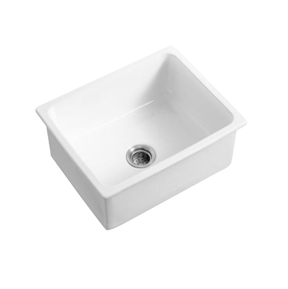 Chậu rửa bát sứ FFC kháng khuẩn 2 hộc Basic BS-K3320D (835x508x254 mm ) - Image 4