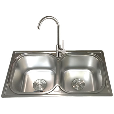 Chậu rửa bát Tân Mỹ TM-32 (710x380x220) - Image 5
