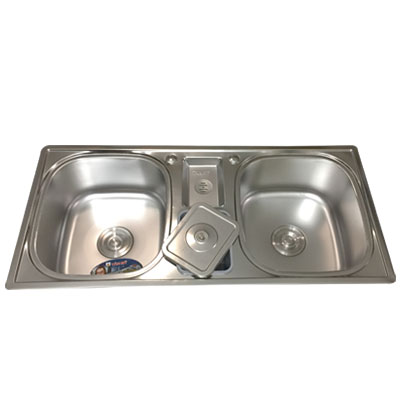 Chậu rửa bát Tân Mỹ TM-58 (990x440x220) - Image 4