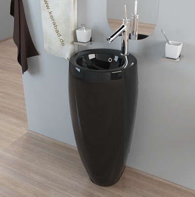 Chậu rửa đá nhân tạo chân đứng S-008 (Đặt hàng 20-25 ngày - Chưa bao gồm vòi) - Image 4