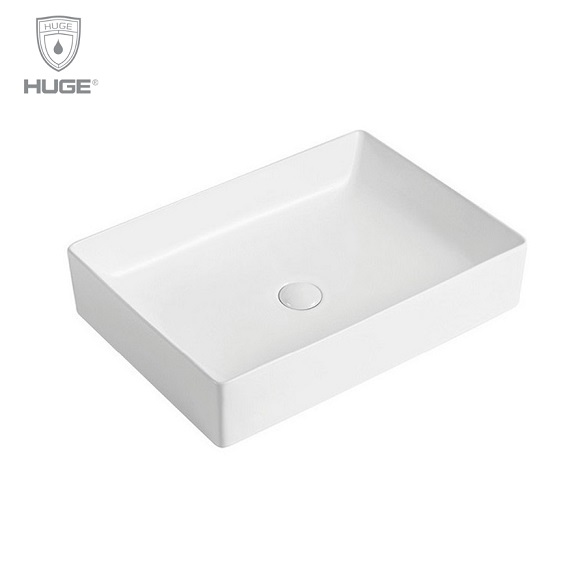 Chậu rửa lavabo bán âm bàn Huge H-LB2595 (595x400x170mm) - Image 3
