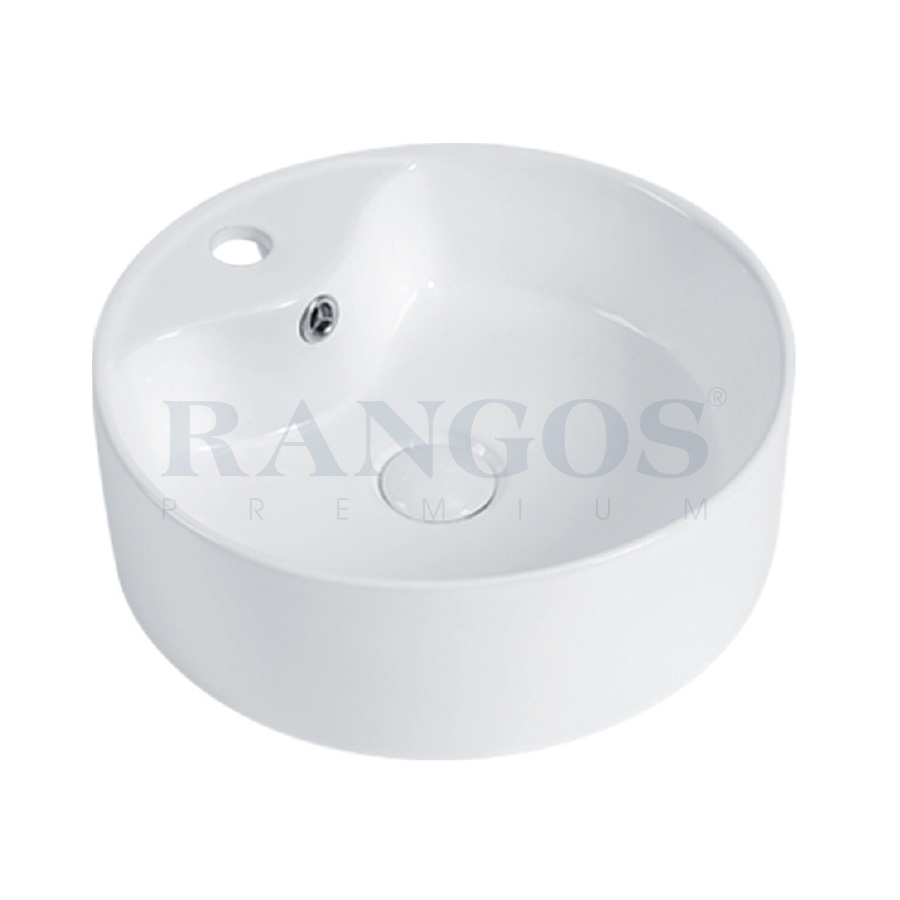 Chậu rửa lavabo bán âm bàn Rangos RG-80001B (420x420x135mm) - Image 5
