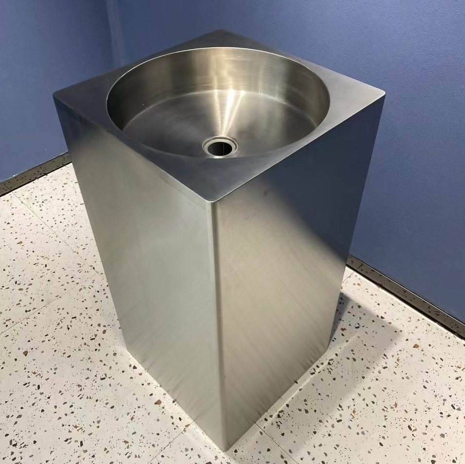 Chậu rửa lavabo chân đứng Inox 304 Miken CS-0113 (Đặt hàng trước 7-15 ngày) - Image 4