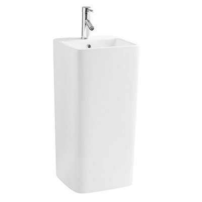 Chậu rửa lavabo chân đứng nghệ thuật đá nhân tạo Miken KKR-1597W - Image 4