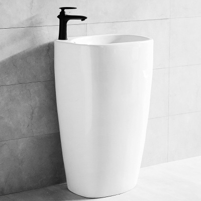 Chậu rửa lavabo chân đứng nghệ thuật màu đỏ C3966R (Đặt hàng 10-20 ngày) - Image 4