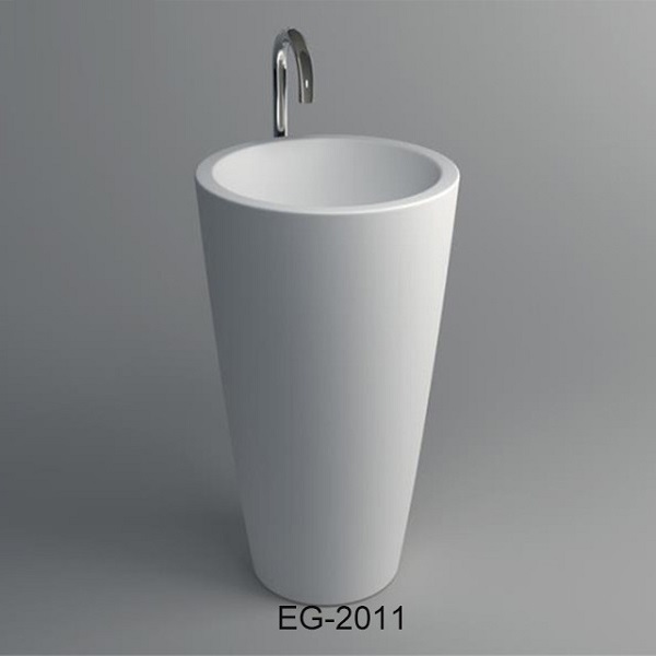 Chậu rửa lavabo chân đứng nghệ thuật màu tím C3966P (Đặt hàng 10-20 ngày) - Image 5