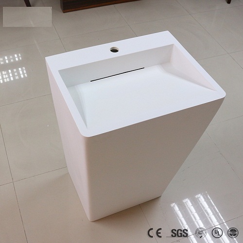 Chậu rửa lavabo chân đứng nghệ thuật màu xanh C3966GR (Đặt hàng 10-20 ngày) - Image 3