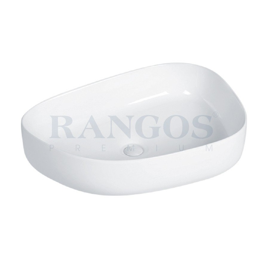 Chậu rửa lavabo chân lửng Rangos RG-6006-3 (D520xR440xC490mm) - Image 5