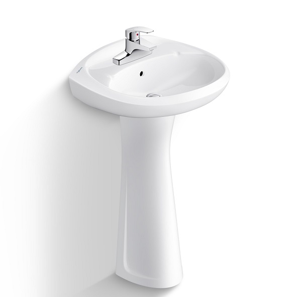 Chậu rửa lavabo chân treo tường Viglacera V59 - Image 4