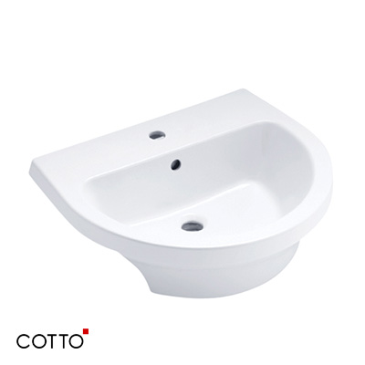 Chậu rửa lavabo COTTO C005 (treo tường) - Image 3