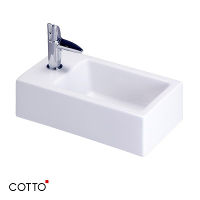 Chậu rửa lavabo COTTO C0107/C411 (Chân dài) - Image 4