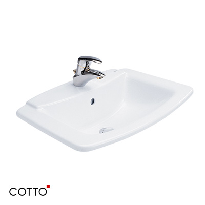 Chậu rửa lavabo COTTO C0110 (âm bàn đá)