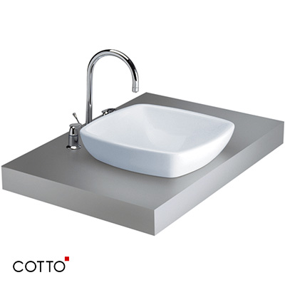 Chậu rửa lavabo COTTO C01467/C4116 (Chân dài) - Image 3