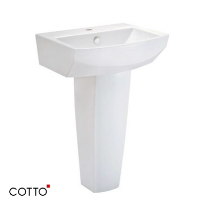 Chậu rửa lavabo COTTO C0285/C4201 (Chân lửng) - Image 6