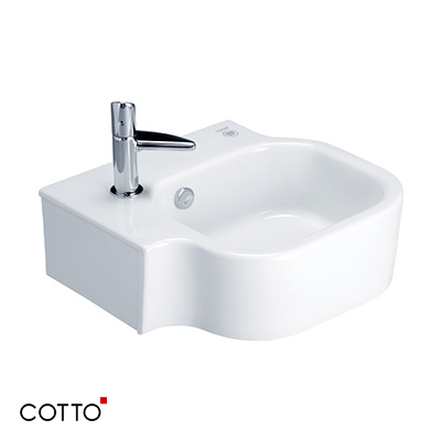 Chậu rửa lavabo COTTO C04017 (treo tường)