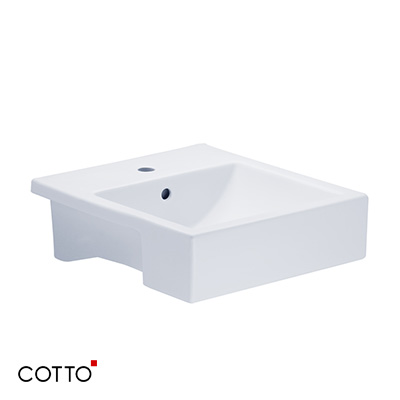 Chậu rửa lavabo COTTO SC0285 (Chân lửng inox) - Image 6