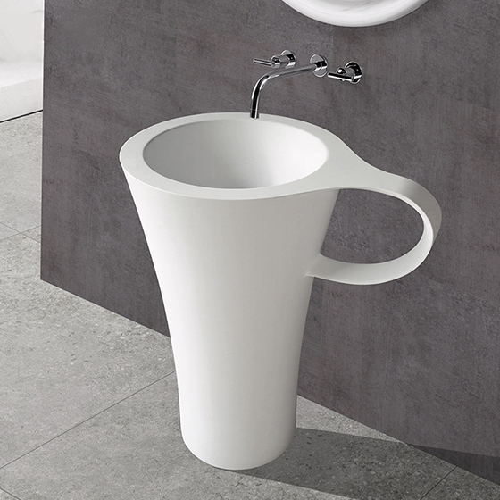 Chậu rửa lavabo đá tự nhiên nghệ thuật chân đứng Miken MKC-2862V - Image 6