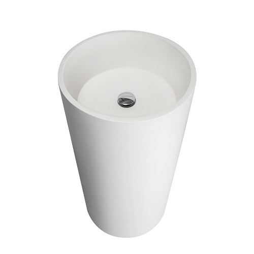 Chậu rửa lavabo đá tự nhiên nghệ thuật chân đứng Miken MKC-2864V - Image 3
