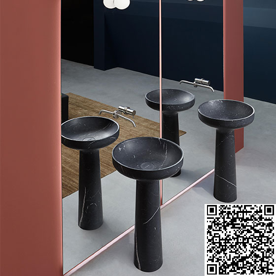 Chậu rửa lavabo đá tự nhiên nghệ thuật chân đứng Miken MKC-2867V - Image 6