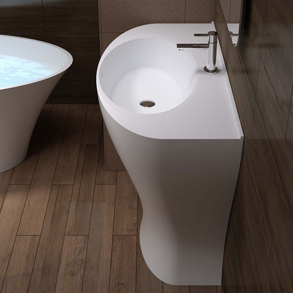 Chậu rửa lavabo đá tự nhiên nghệ thuật chân đứng Miken MKC-2869V - Image 4