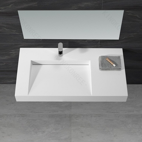 Chậu rửa lavabo đá tự nhiên nghệ thuật chân đứng Miken MKC-2875V - Image 5