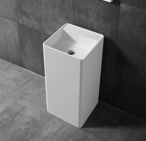 Chậu rửa lavabo đá tự nhiên nghệ thuật chân đứng Miken MKC-2876V - Image 3