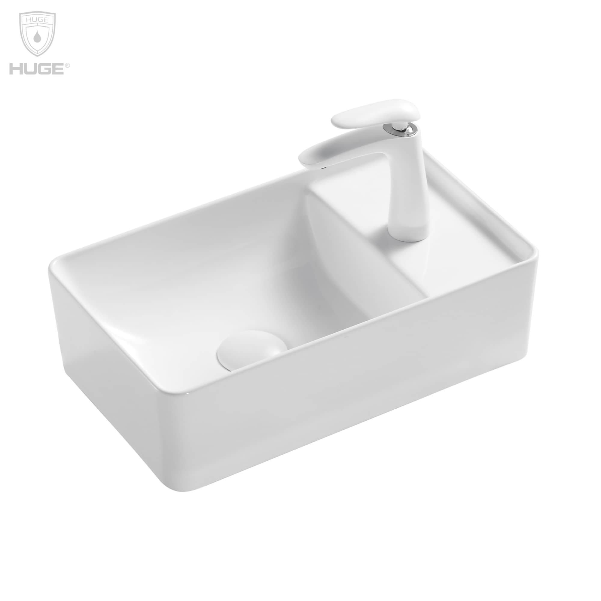 Chậu rửa lavabo đặt bàn Huge H-LD1500 (500x360x105mm) - Image 5