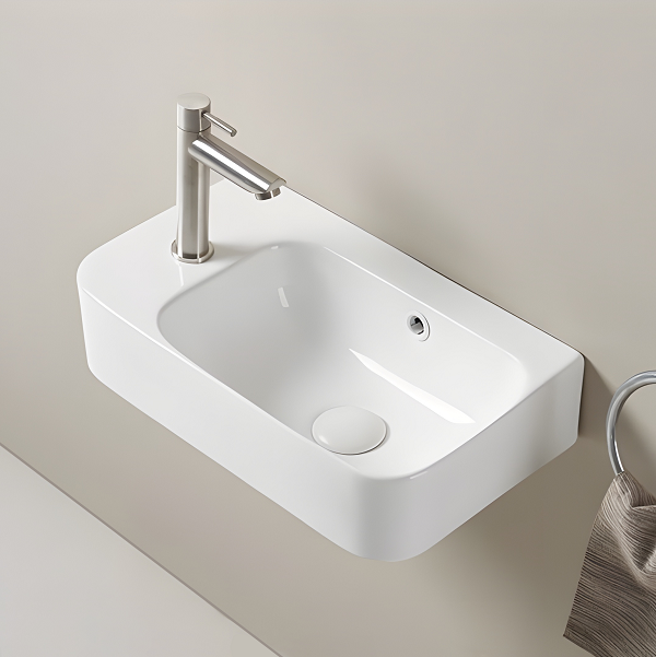 Chậu rửa lavabo đặt bàn màu hồng HANJIN HJ-717MP - Image 5