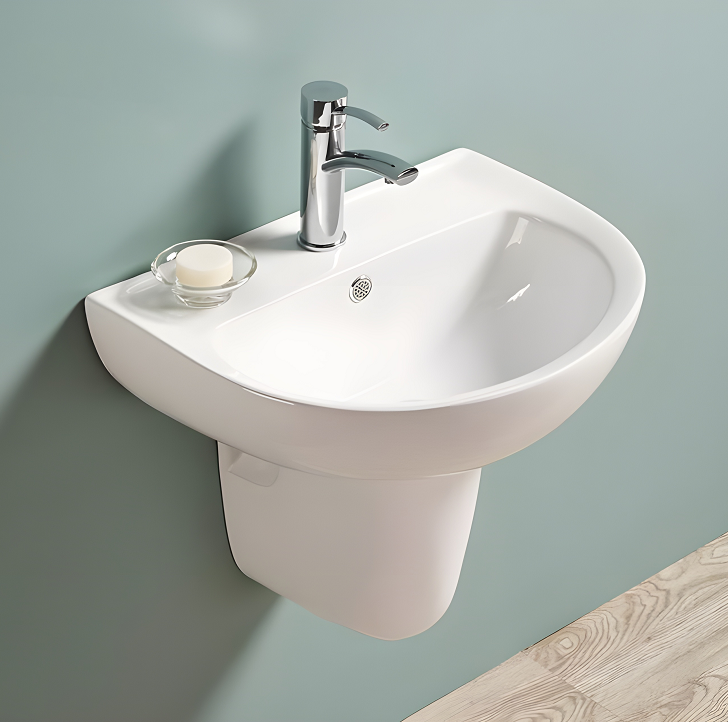 Chậu rửa lavabo đặt bàn màu vàng HANJIN HJ-5130 - Image 4