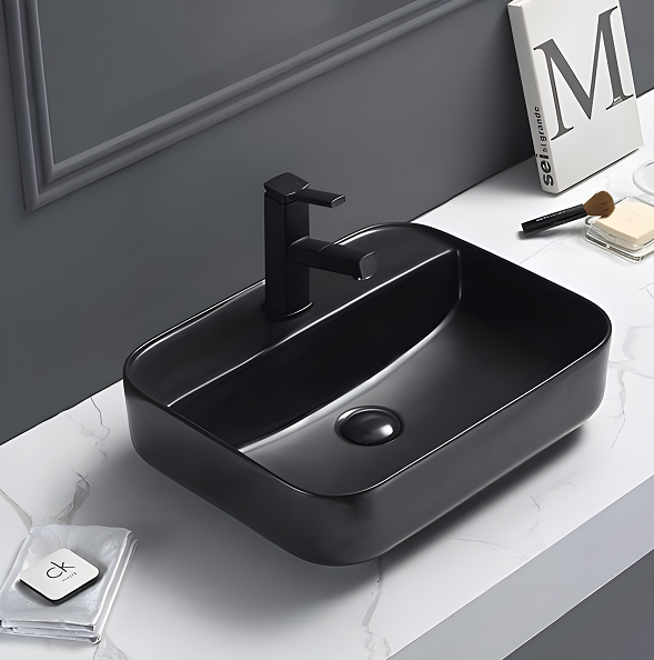 Chậu rửa lavabo đặt bàn màu xanh lá HANJIN HJ-5170 - Image 3