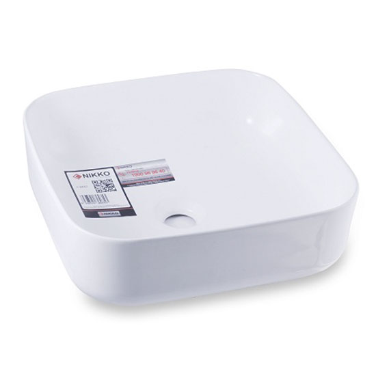 Chậu rửa lavabo đặt bàn Nikko C2844 (600x350x110) - Image 6