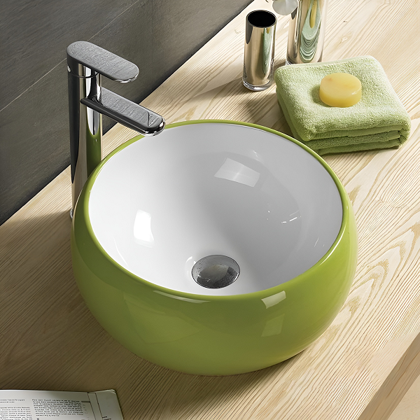 Chậu rửa lavabo đặt bàn pha lê HANJIN HJ-30CR - Image 4