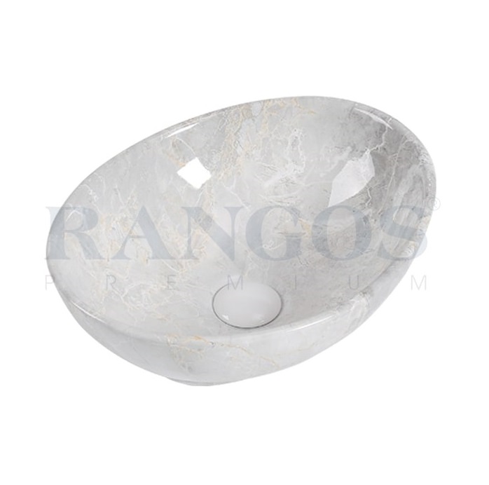 Chậu rửa lavabo đặt bàn Rangos RG-80012 (D410xR410xC150mm) - Image 6