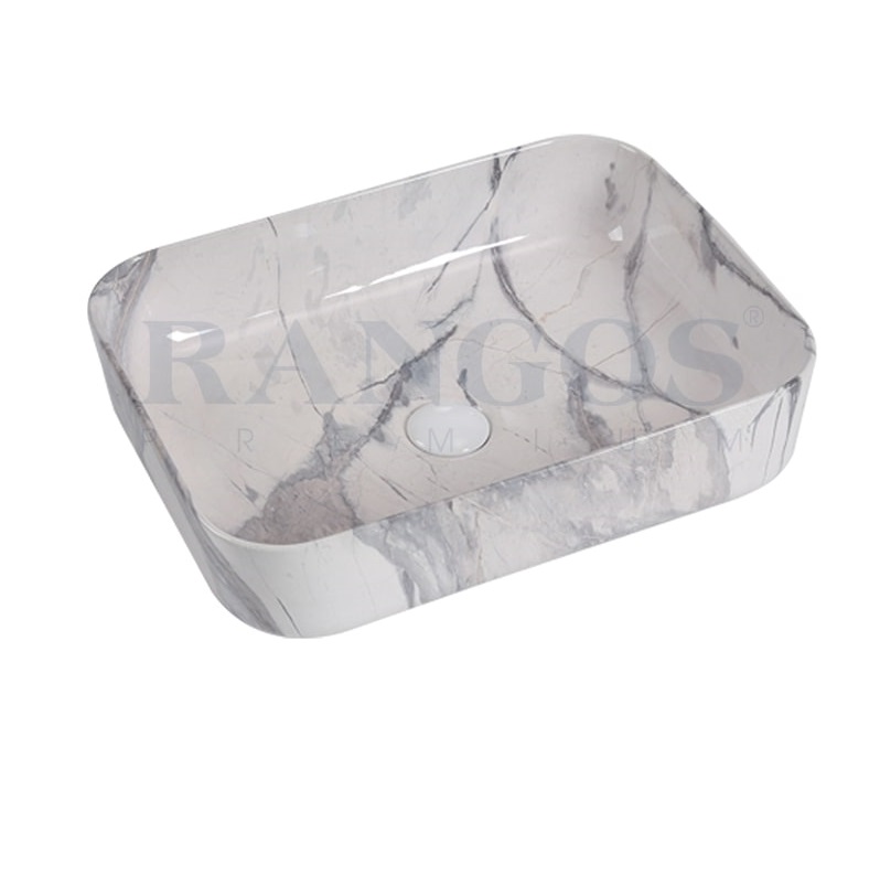 Chậu rửa lavabo đặt bàn Rangos RG-80014 (D425xR430xC120mm) - Image 6