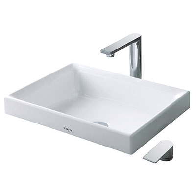 Chậu rửa lavabo đặt bàn TOTO Linear Ceram LT4715G17#MGR xám mờ (bộ thoát thải VM5D417V) - Image 6