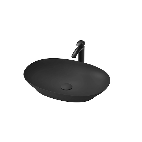 Chậu rửa lavabo đặt bàn TOTO Linear Ceram LT4716G17#MW trắng mờ (bộ thoát thải VM5D417V) - Image 3