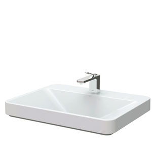 Chậu rửa lavabo đặt bàn TOTO Linear Ceram LT4716G19#MW màu trắng mờ (bộ thoát thải VM5D419V) - Image 5