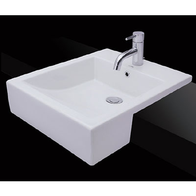 Chậu rửa lavabo đặt bàn TOTO Linear Ceram LT4716G19#XW màu trắng bóng (bộ thoát thải VM5D419V) - Image 6